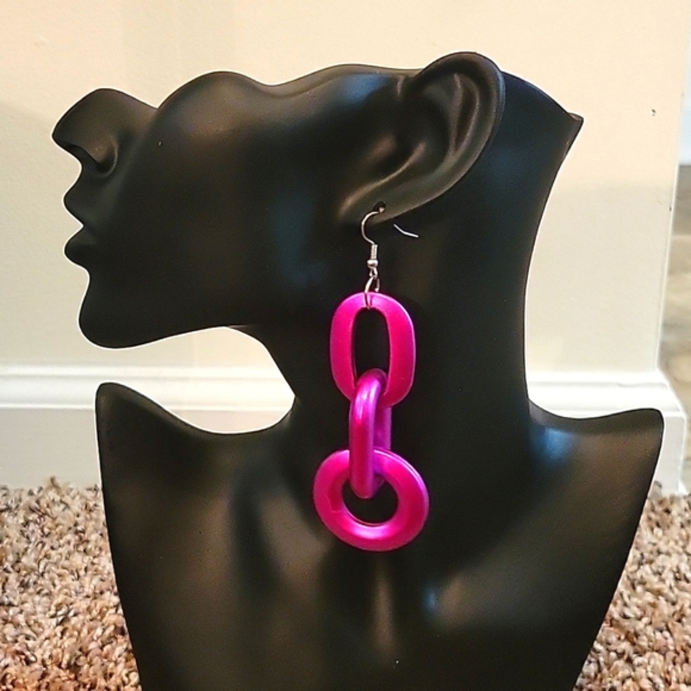 🩷 Pink Chain Link Earrings 🩷